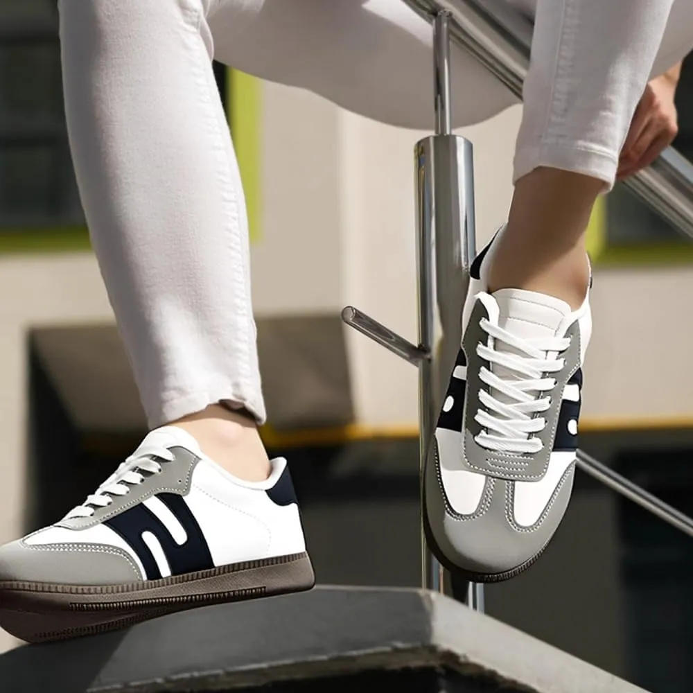 Padgene Womens Fashion Sneakers Women's Retro Shoes Casual Tennis Comfortable Walking Shoes Lace-Up Non Slip Sneakers for Women