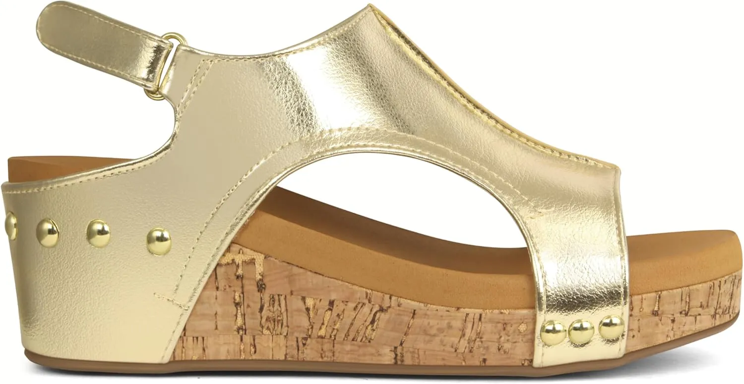 PARTY Womens Wedge Sandals With Strap for Dressy Ladies Sandals Casual Wedge