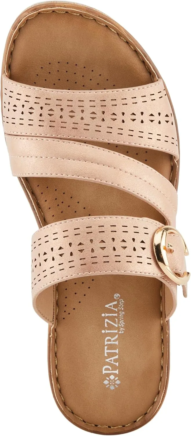 PATRIZIA Women's SHARONDA Asymmetrical Slide Wedge Sandals