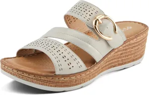 PATRIZIA Women's SHARONDA Asymmetrical Slide Wedge Sandals