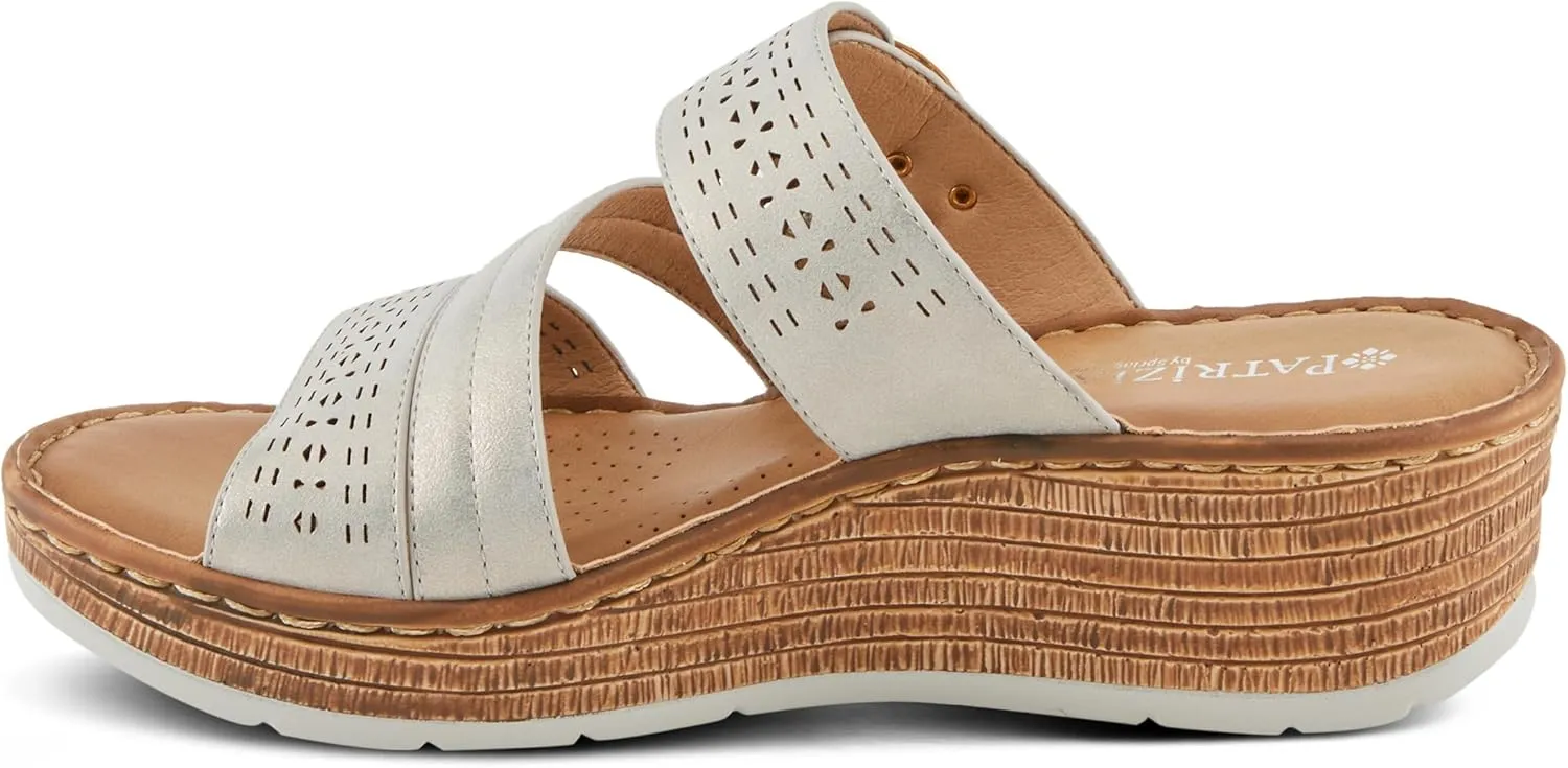 PATRIZIA Women's SHARONDA Asymmetrical Slide Wedge Sandals