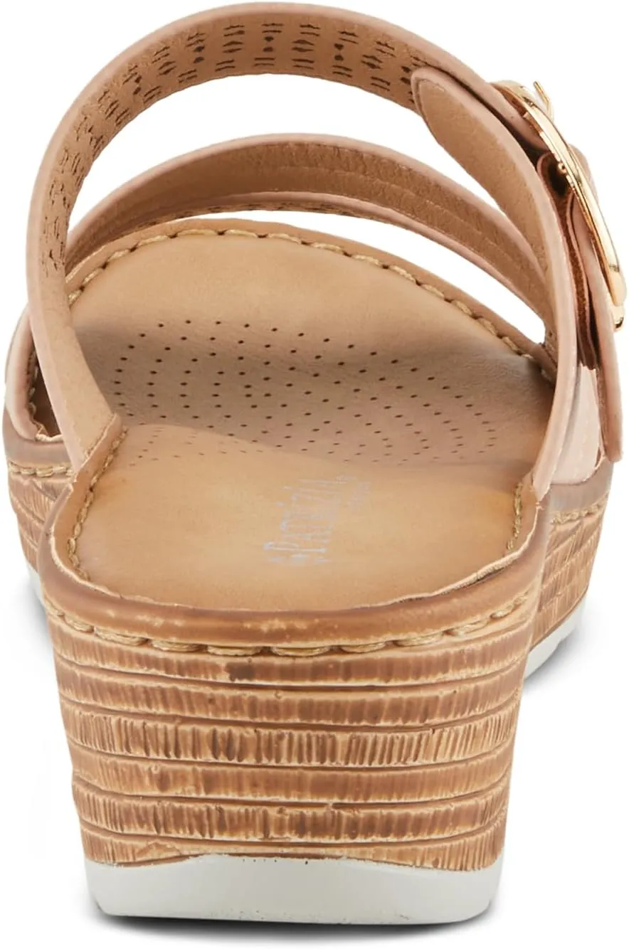 PATRIZIA Women's SHARONDA Asymmetrical Slide Wedge Sandals