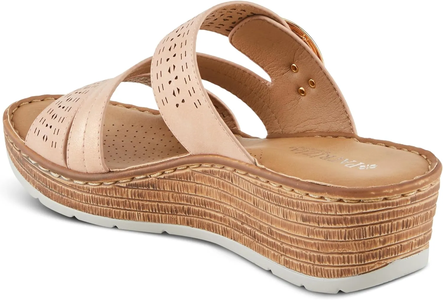 PATRIZIA Women's SHARONDA Asymmetrical Slide Wedge Sandals