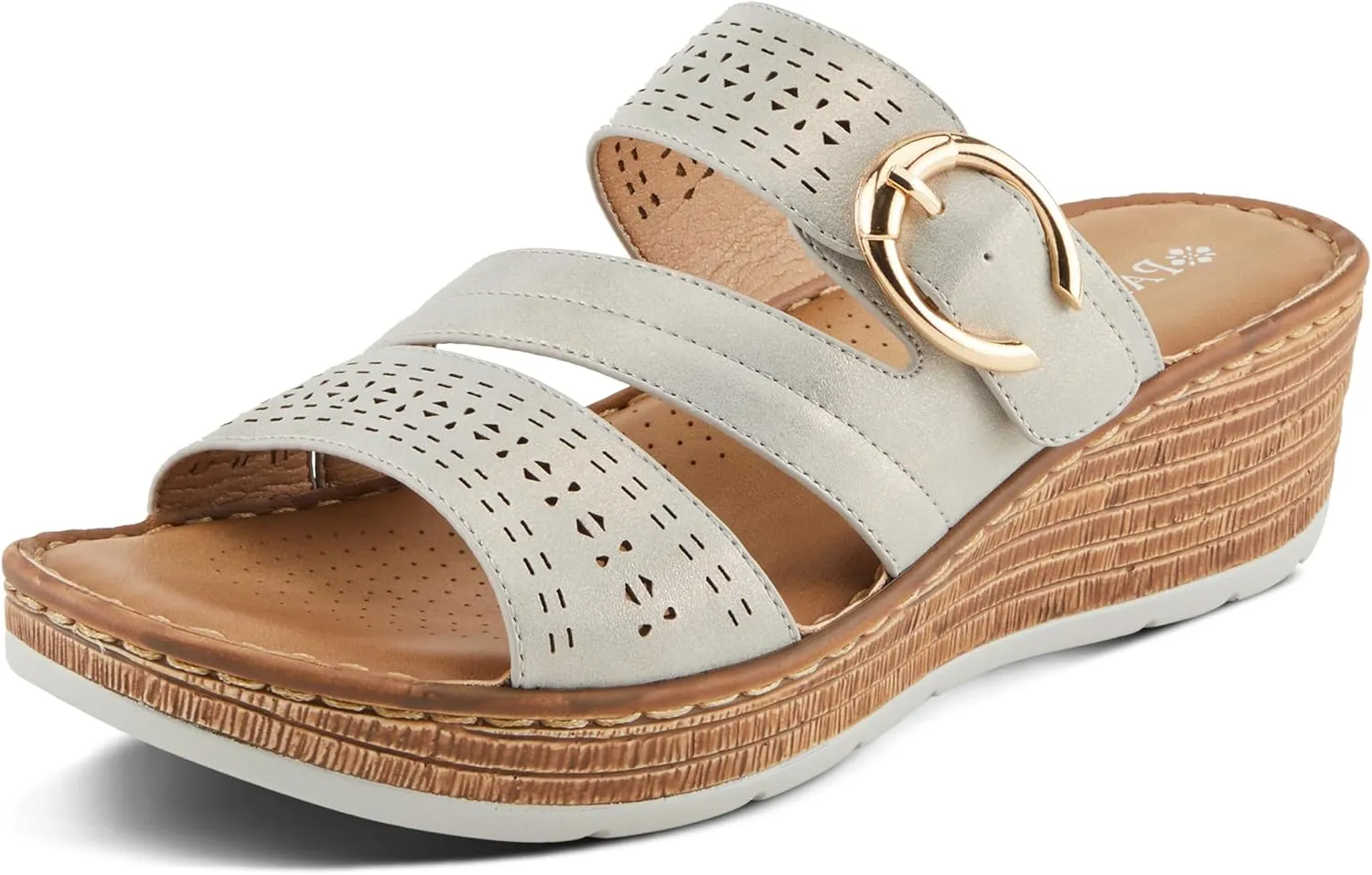 PATRIZIA Women's SHARONDA Asymmetrical Slide Wedge Sandals