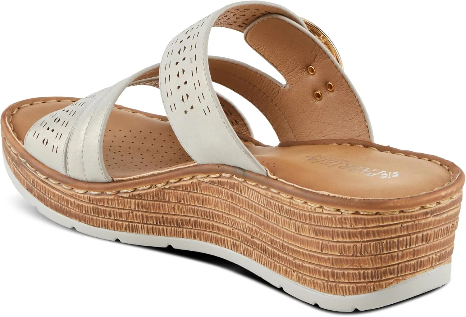 PATRIZIA Women's SHARONDA Asymmetrical Slide Wedge Sandals