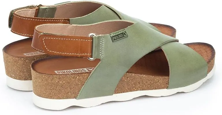 PIKOLINOS Wedge Sandals Leather Mahon for Woman