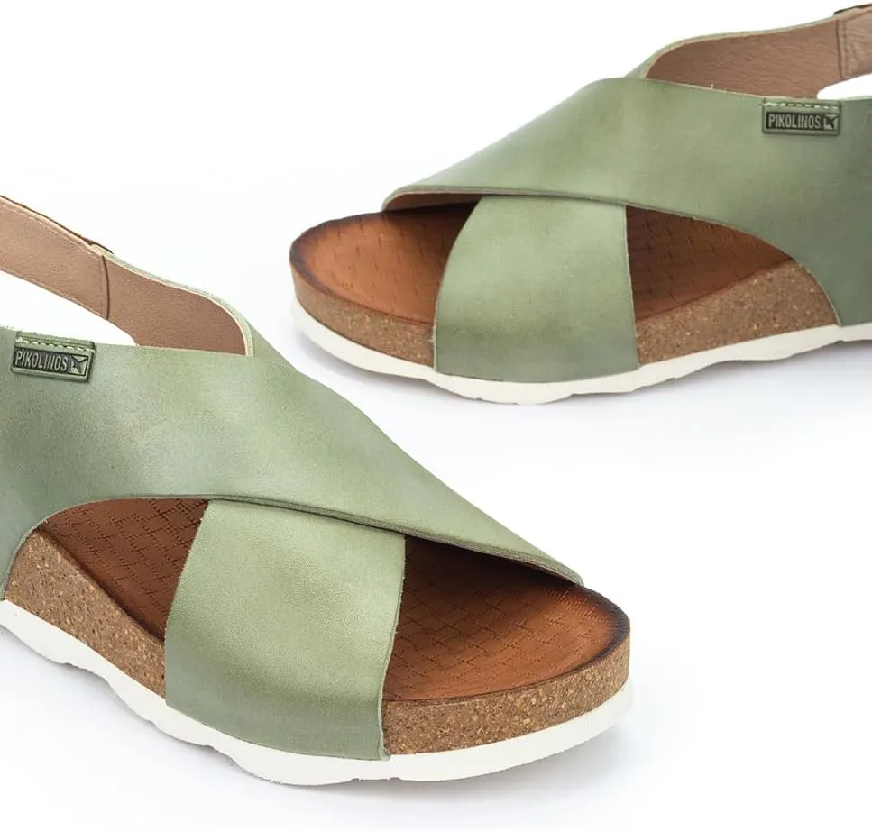 PIKOLINOS Wedge Sandals Leather Mahon for Woman
