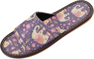 Pink Yellow Elephants Purple Mens Shower Slippers Washable Slides Sandals for Travel Hotel Outdoor
