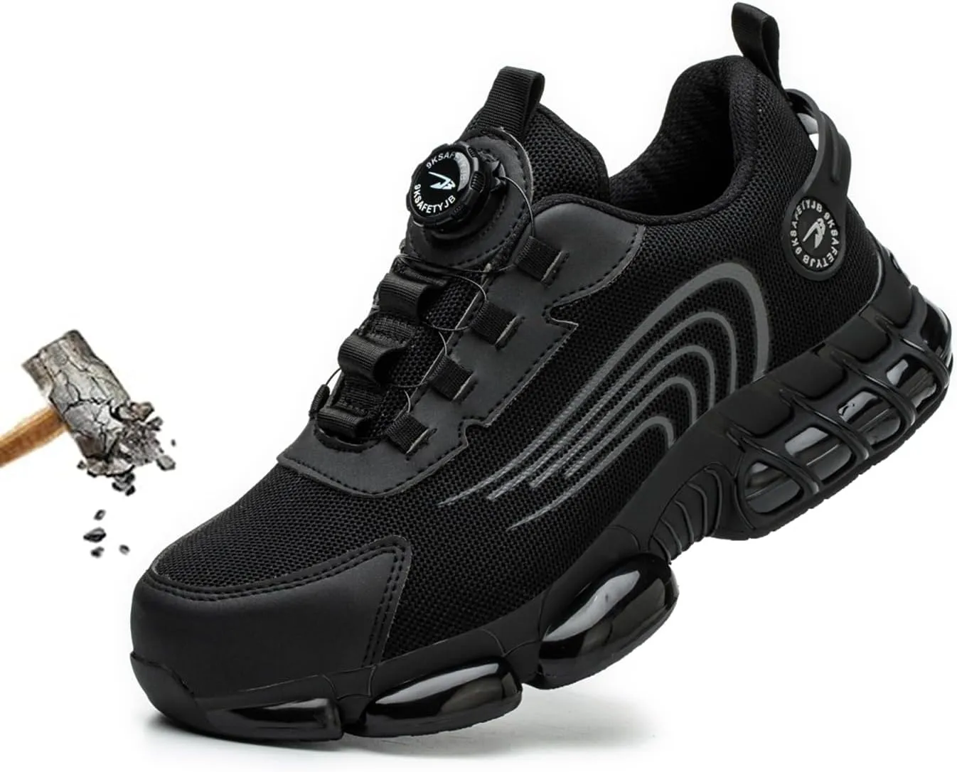Prestivos Shoes for Men Women，Prestivos Steel Toe Shoes Safety Toe Shoe for Men Lightweight Ccomposite Work Sneaker