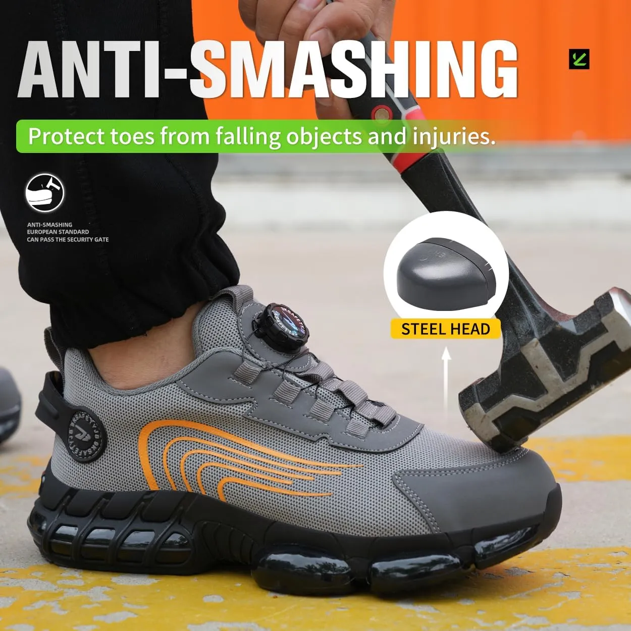Prestivos Shoes for Men Women，Prestivos Steel Toe Shoes Safety Toe Shoe for Men Lightweight Ccomposite Work Sneaker