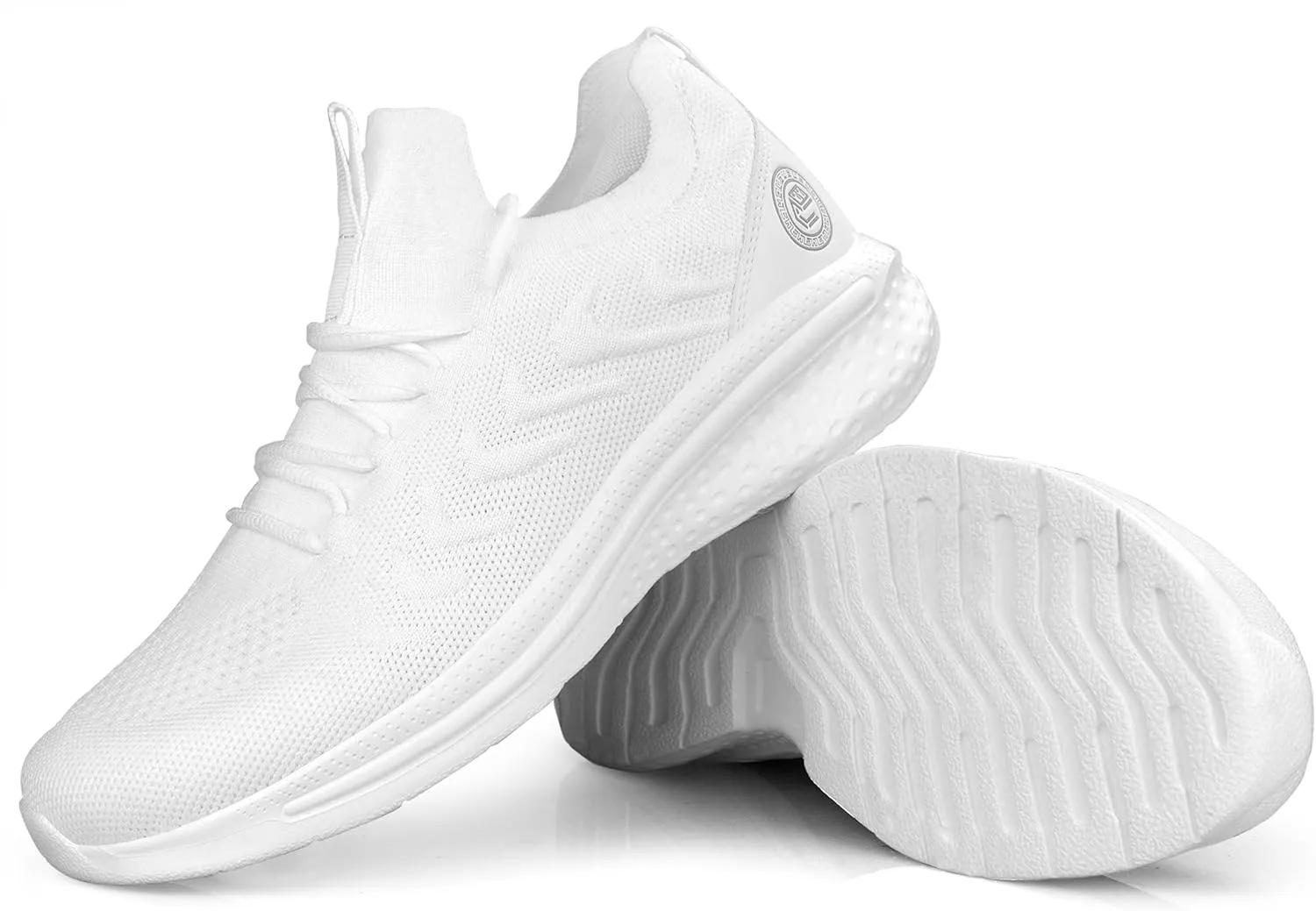 Pujcs Mens Walking Shoes Non Slip Running Shoes Breathable Slip on Sneakers Lightwight Gym Tennis Shoes for Men