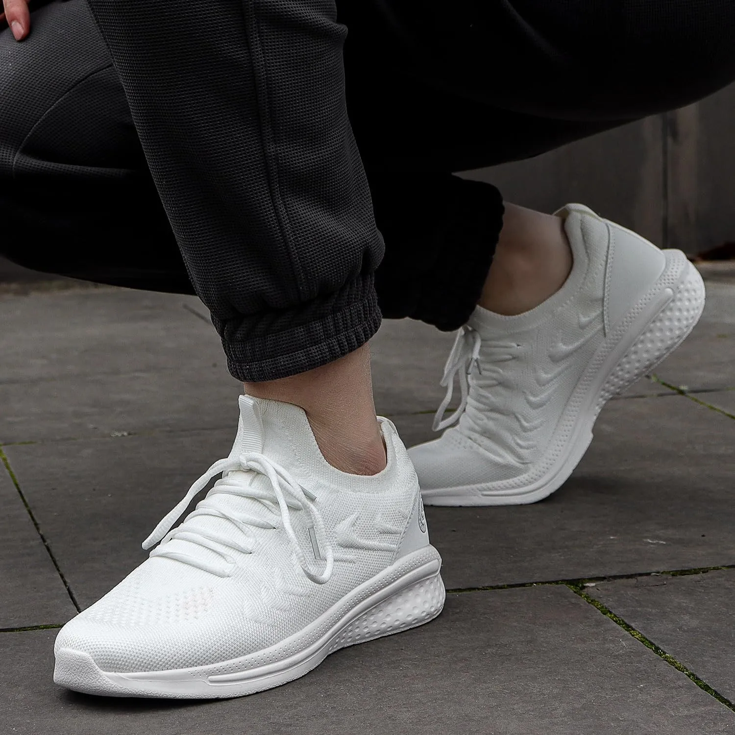 Pujcs Mens Walking Shoes Non Slip Running Shoes Breathable Slip on Sneakers Lightwight Gym Tennis Shoes for Men