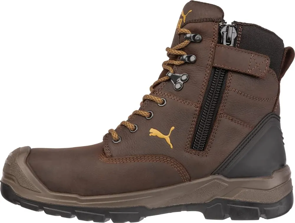 PUMA Men's Conquest Brown Soft Toe Industrial Boot