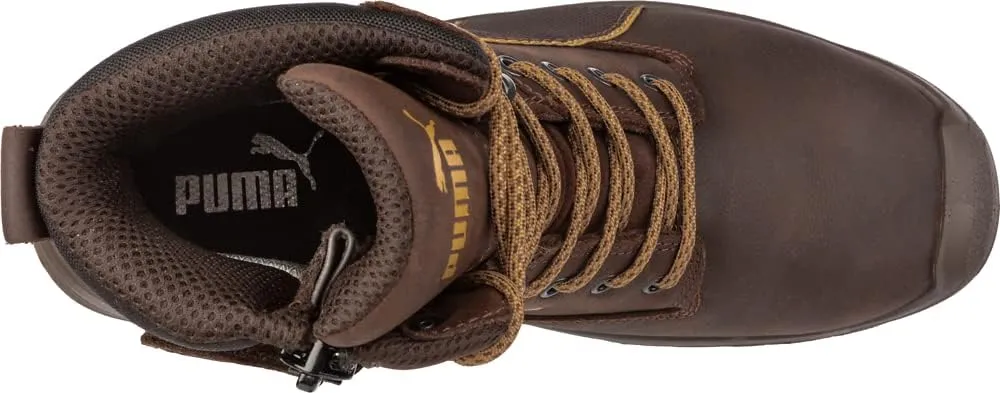 PUMA Men's Conquest Brown Soft Toe Industrial Boot