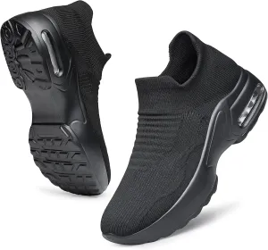 Raoendis Womens Walking Shoes - Sock Sneakers Daily Casual Shoes Slip on Comfortable Nursing Work Shoes