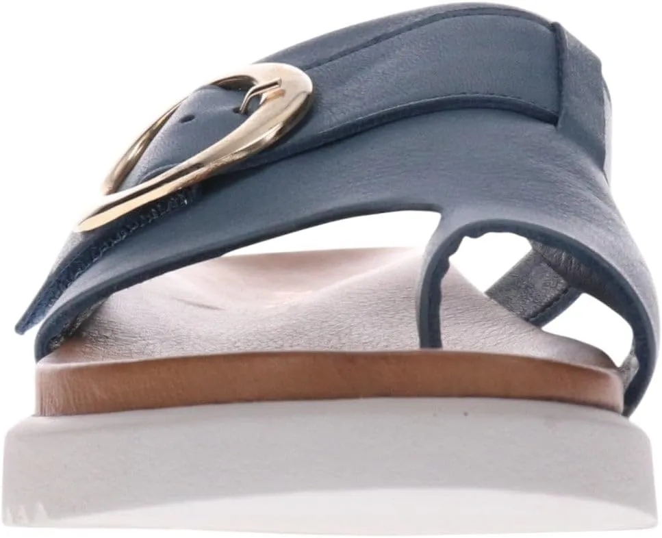 Revere Biscay Women’s Sandals - Premium Leather, Toe Post Slide Sandals, Adjustable Straps, Arch Support, Shock-Absorbing, Stylish & Comfortable for Travel & Daily Wear