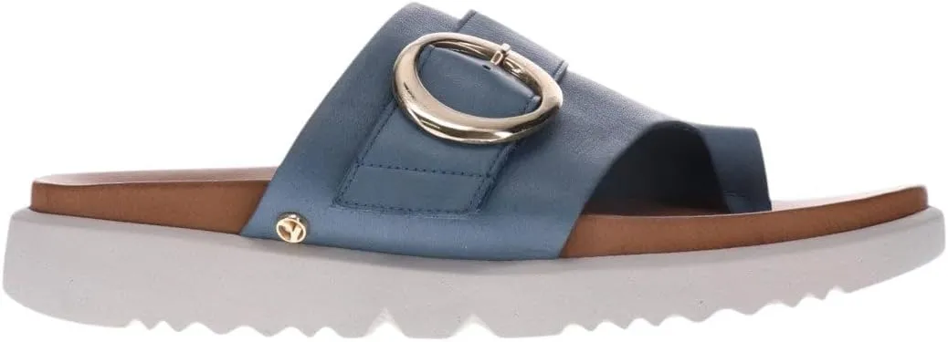 Revere Biscay Women’s Sandals - Premium Leather, Toe Post Slide Sandals, Adjustable Straps, Arch Support, Shock-Absorbing, Stylish & Comfortable for Travel & Daily Wear