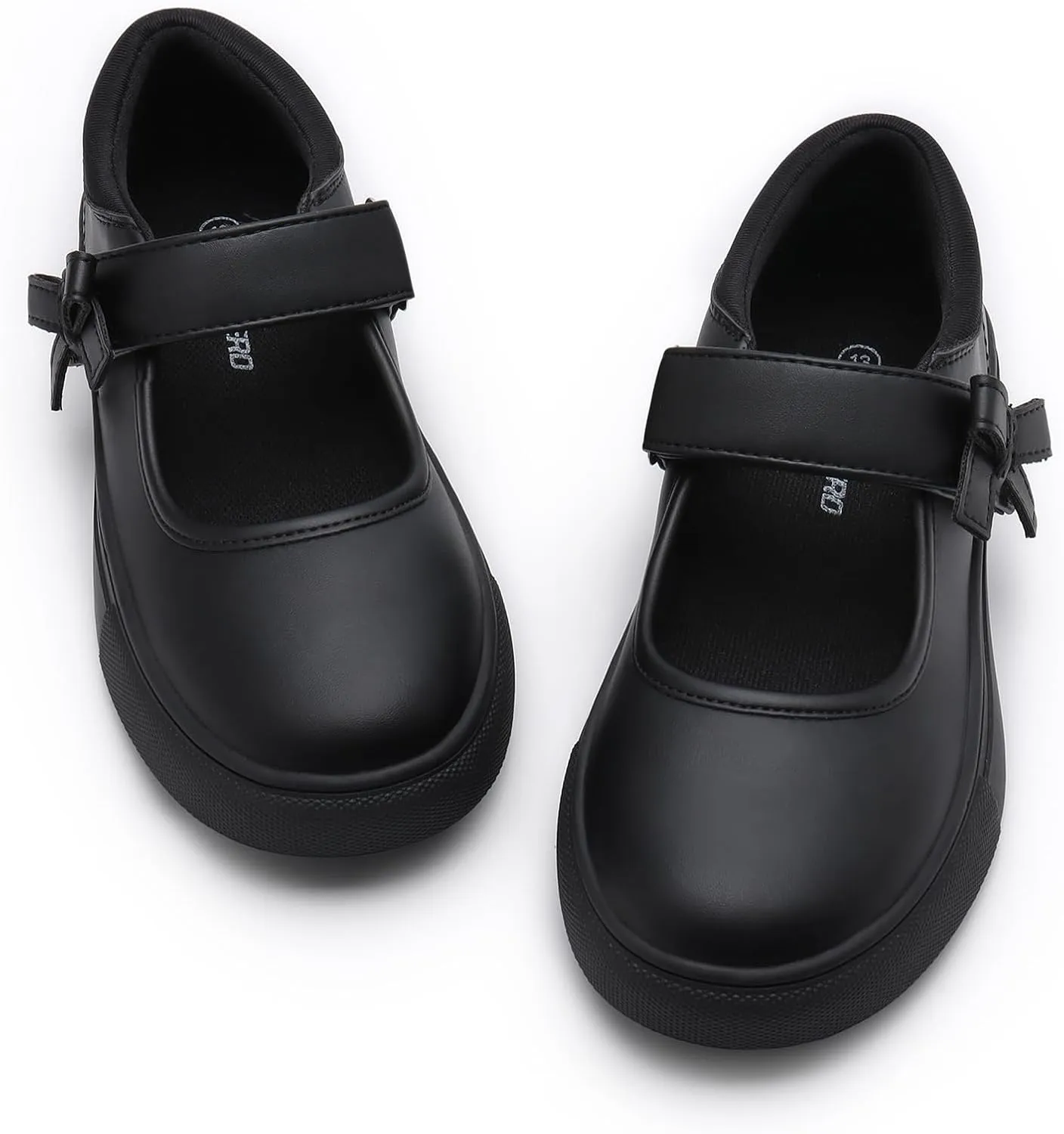 Rihero Girls Sneakers Kids School Uniform Mary Jane Shoes Casual Walking Shoes for Toddler Little Big Kids