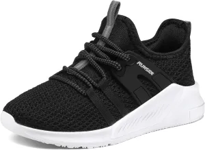 RUNSIDE Boys Girls Tennis Shoes Kids Lightweight Breathable Sneakers Lace-up Running Athletic Shoes for Toddler/Little Kid/Big Kid