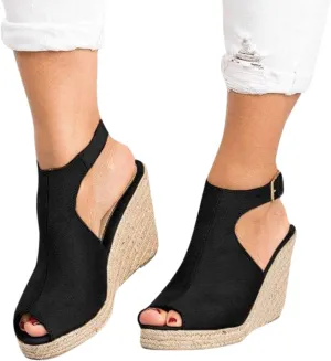 Sandals Women Fashion, Womens Sandals Sexy Hollow Floral Lace Chunky High Heels Peep Toe Platform Boots
