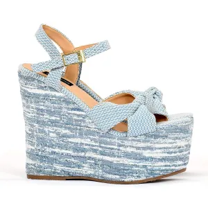 Sábates Lino Baby Blue Printed Platform Sandal for Women (6)