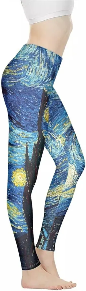 Showudesigns Yoga Pants for Womens Stretch Leggings Sports Tummy Control Workout Leggings XS-3XL