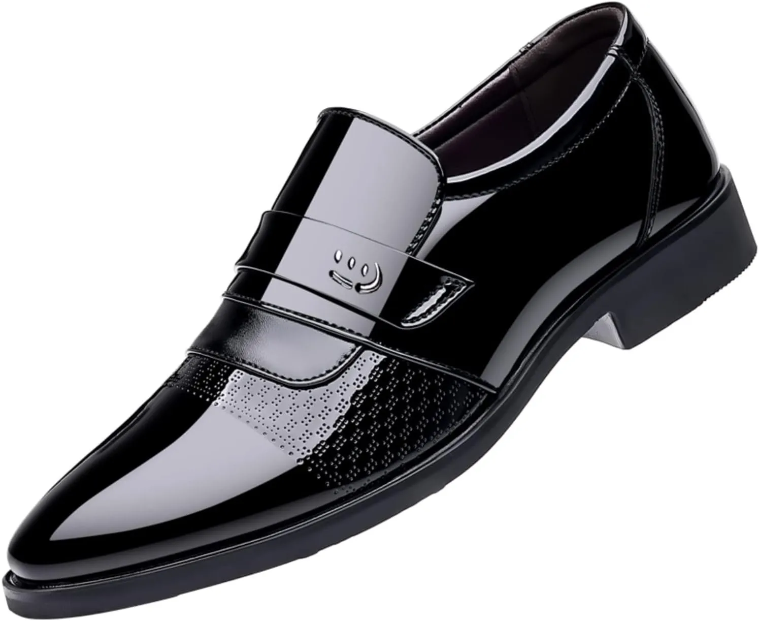 Size 15 White Dress Shoes for Men Fashion Summer and Autumn Men Leather Mens Dress Shoes Modern Classic Slip On Oxfords