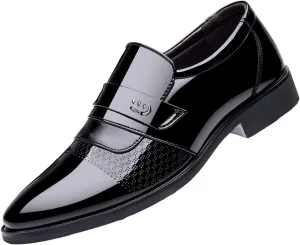 Size 15 White Dress Shoes for Men Fashion Summer and Autumn Men Leather Mens Dress Shoes Modern Classic Slip On Oxfords