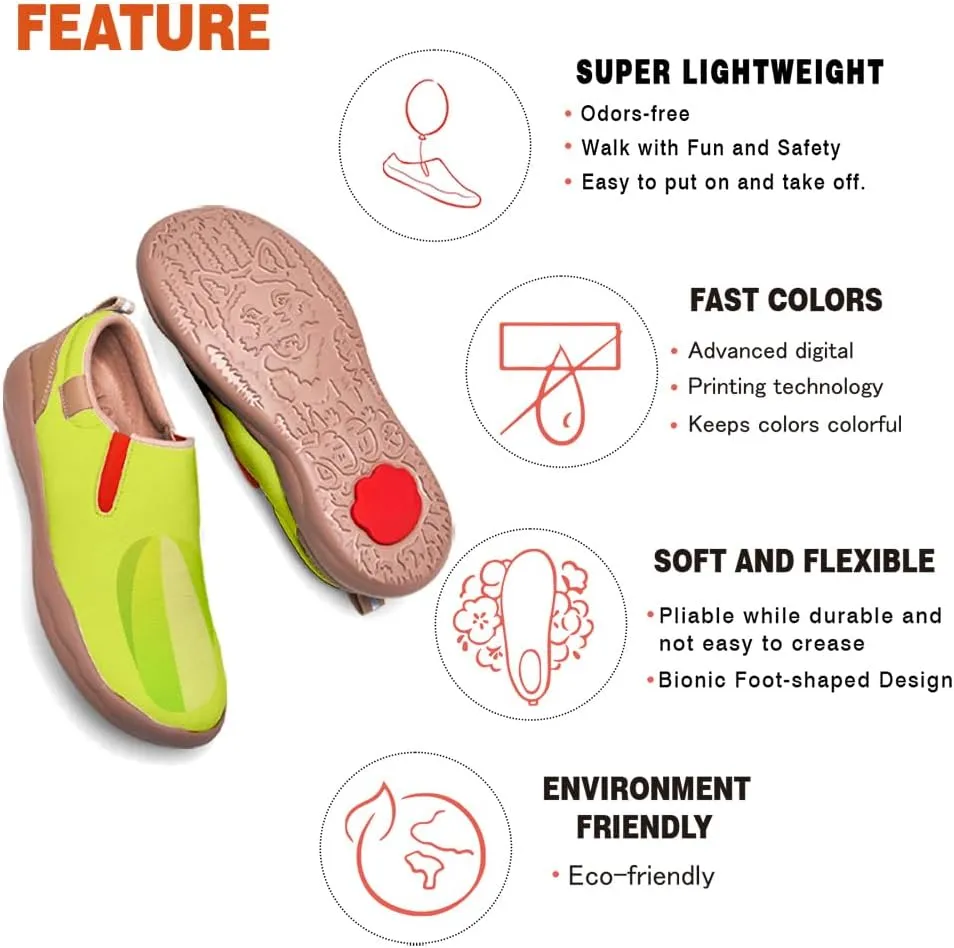 Slip On Loafers for Men Art Painted Travel Walking Shoes Casual Lightweight Fashion Sneaker