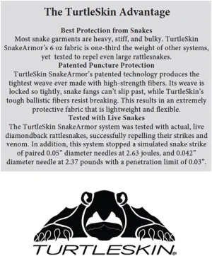 SnakeArmor Reversible Snake Gaiters