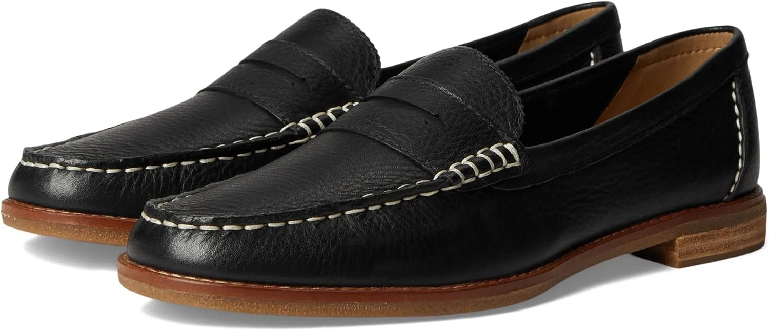 Sperry Women's Seaport Penny Loafer, Black, 8