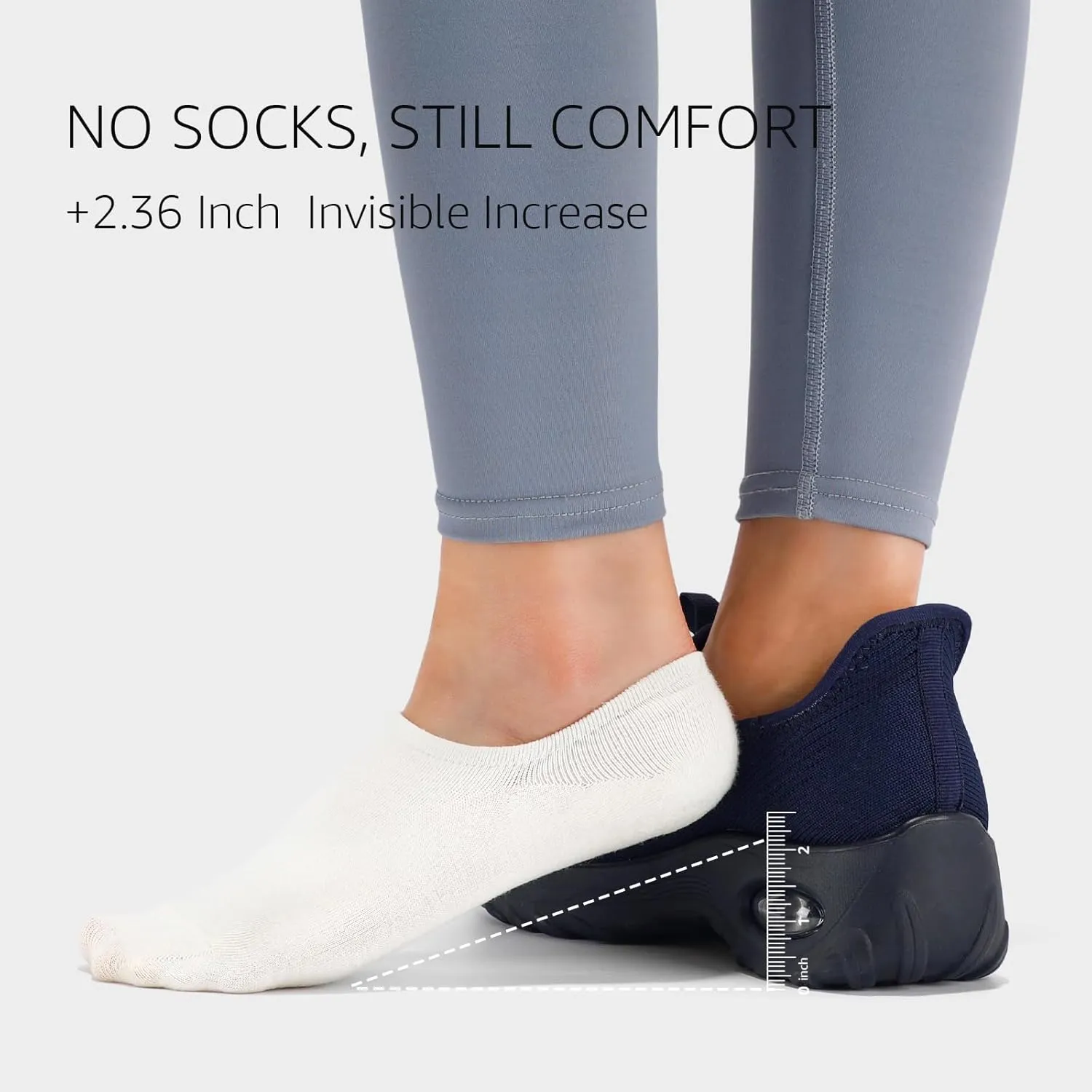 STQ Walking Shoes Women Slip On Sneakers Air Cushion Comfortable Breathable Lightweight Mesh Shoes Shock Absorbing Design Ideal for Plantar Fasciitis All Day Standing