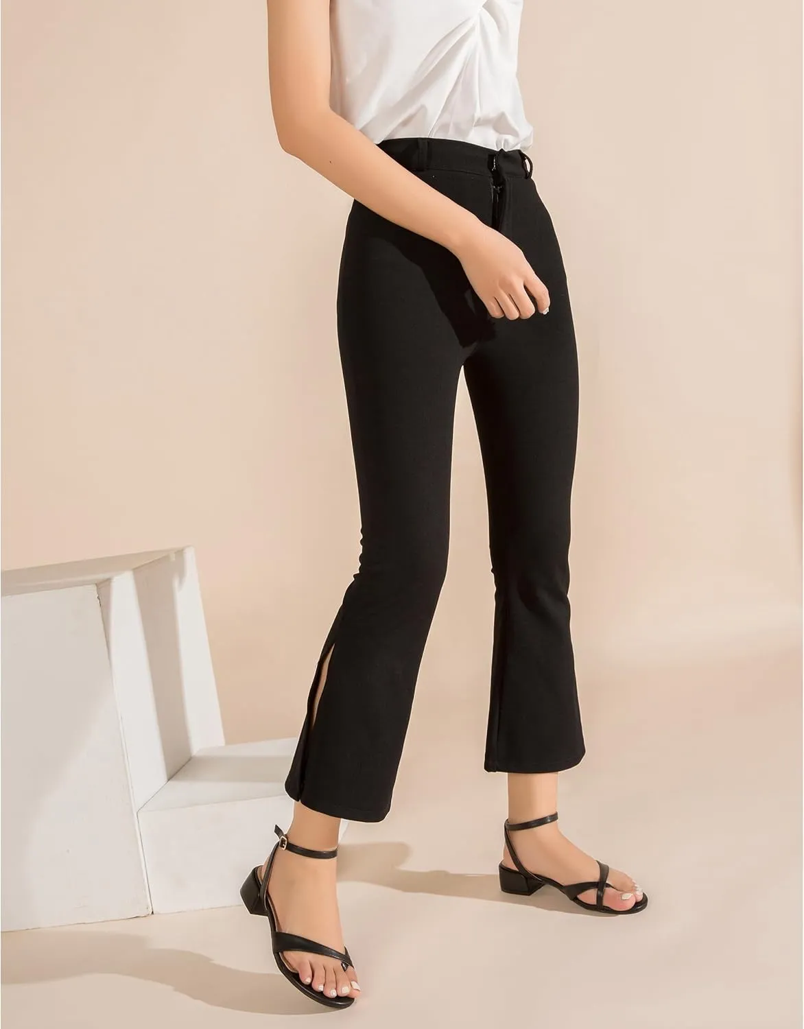 Strappy Sandals Women Dressy Summer Flat Low Block Heeled Thong Sandal Open Split Toe Shoes for Wedding Evening Party