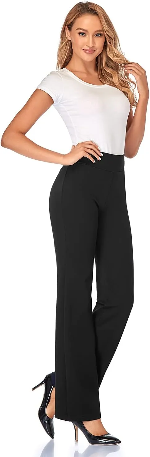 Tapata Women Dress Pants 28"/30"/32"/34" High Waist Stretchy Bootcut Pants Tall, Petite, Regular for Office Business Casual