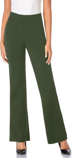 Tapata Women Dress Pants 28"/30"/32"/34" High Waist Stretchy Bootcut Pants Tall, Petite, Regular for Office Business Casual