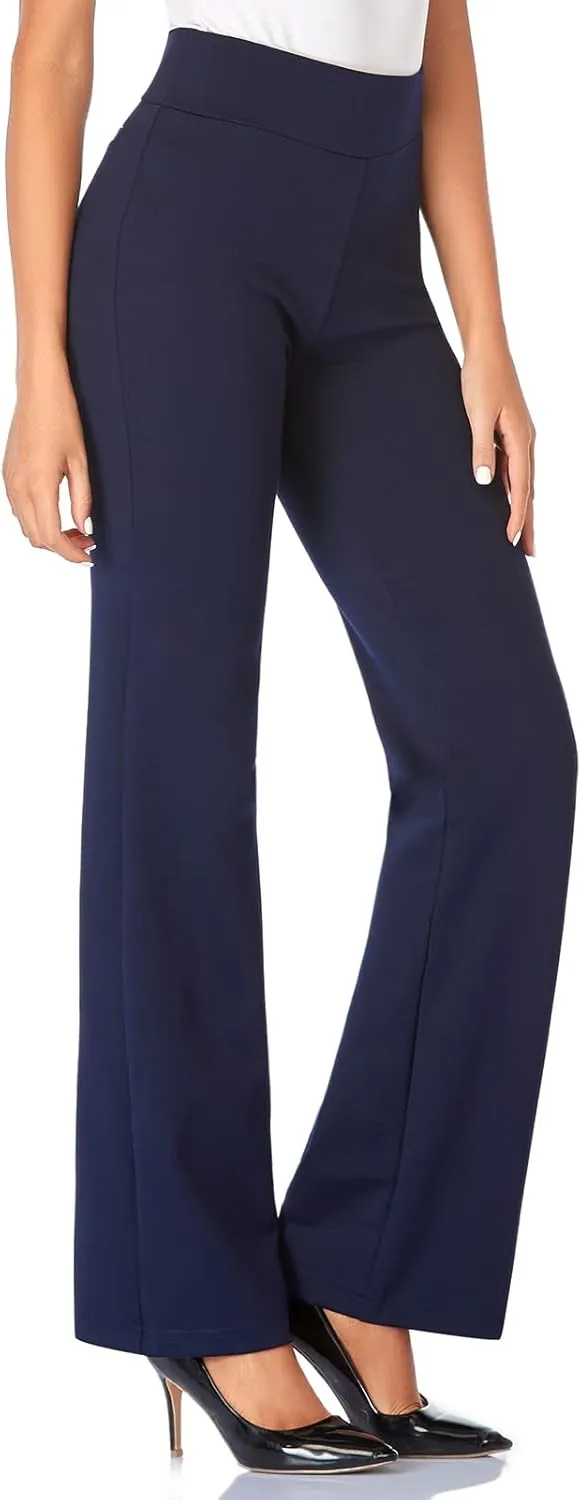 Tapata Women Dress Pants 28"/30"/32"/34" High Waist Stretchy Bootcut Pants Tall, Petite, Regular for Office Business Casual