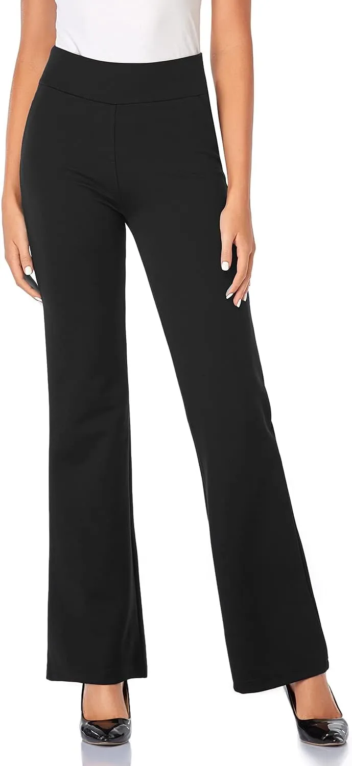 Tapata Women Dress Pants 28"/30"/32"/34" High Waist Stretchy Bootcut Pants Tall, Petite, Regular for Office Business Casual