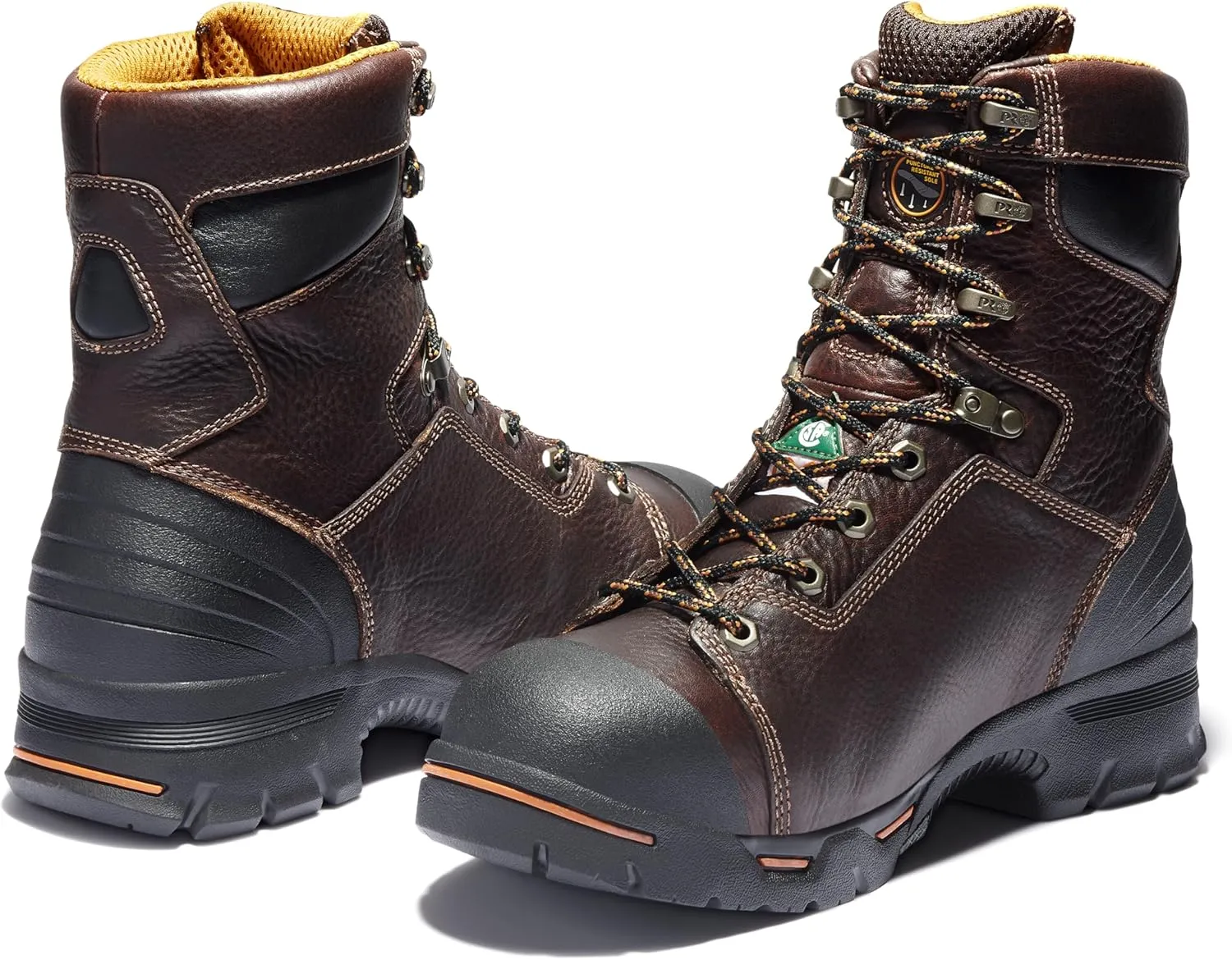 Timberland PRO Men's Endurance 8 Inch Steel Safety Toe Puncture Resistant Industrial Work Boot