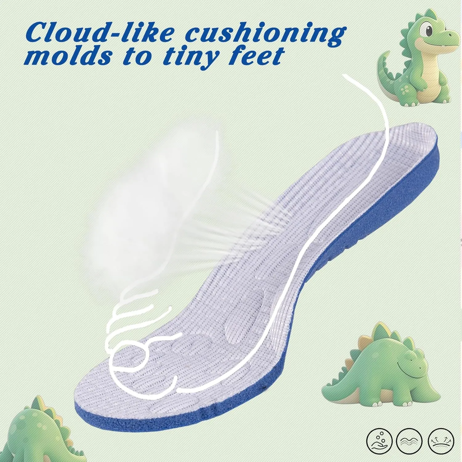 Toddler Baby Girls Boys Tennis White Walking Barefoot Slip on Shoes 18-24 Months Size 5 Wide Toe Box Summer Soft Sole Flexible Dinosaur Cheer Shoes Breathable Outdoor Soccer Rubber Sneakers