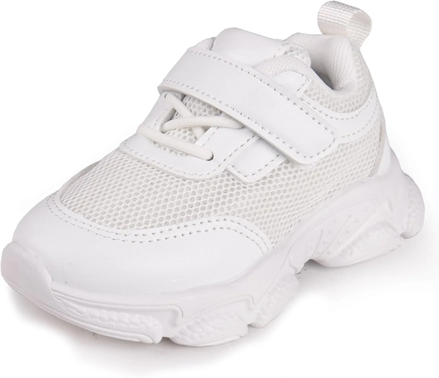 Toddler Baby Girls Boys Tennis White Walking Barefoot Slip on Shoes 18-24 Months Size 5 Wide Toe Box Summer Soft Sole Flexible Dinosaur Cheer Shoes Breathable Outdoor Soccer Rubber Sneakers
