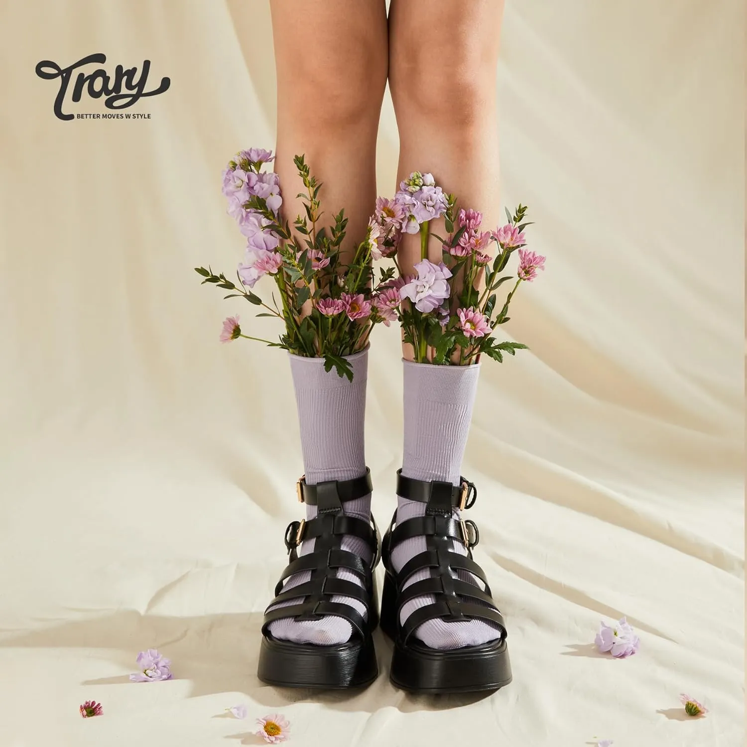 Trary Platform Sandals, Gladiator Sandals for women, Women's Platform Sandals Espadrille Wedge Lightweight