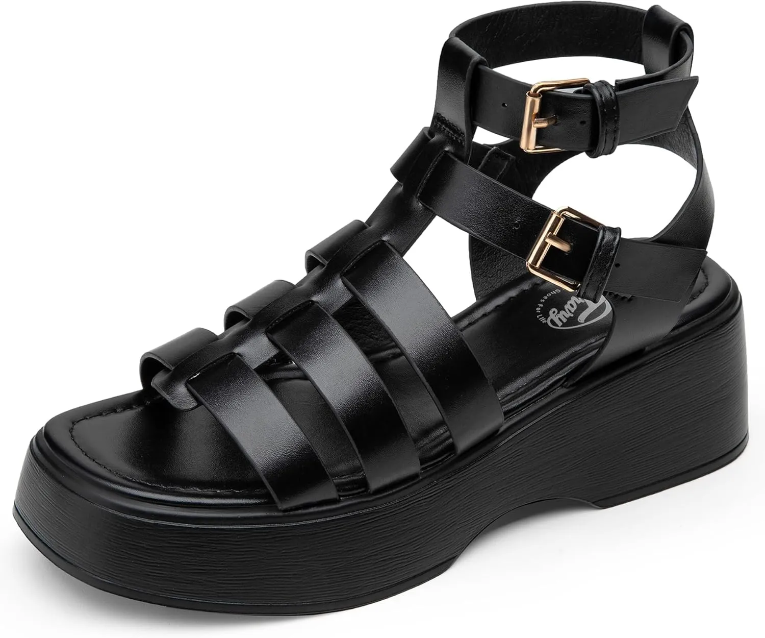 Trary Platform Sandals, Gladiator Sandals for women, Women's Platform Sandals Espadrille Wedge Lightweight