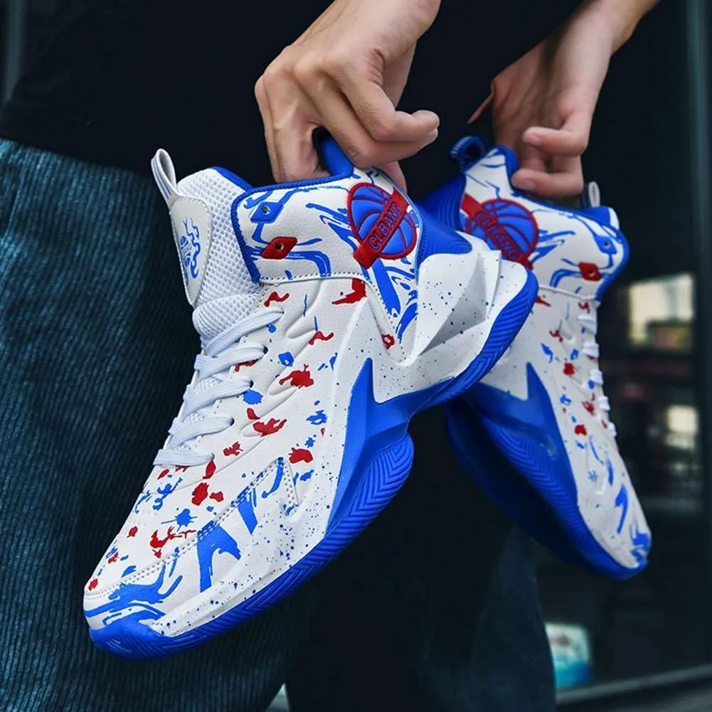 Unisex Basketball Shoes Breathable Non Slip Running Athletic Cushion Sports Fashion Sneakers