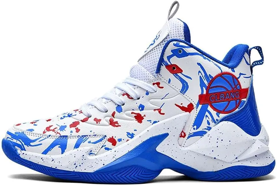 Unisex Basketball Shoes Breathable Non Slip Running Athletic Cushion Sports Fashion Sneakers
