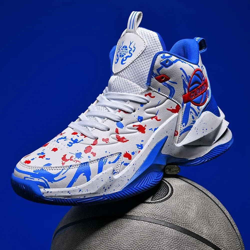 Unisex Basketball Shoes Breathable Non Slip Running Athletic Cushion Sports Fashion Sneakers