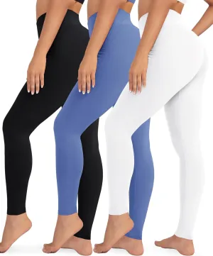 VALANDY High Waisted Leggings for Women Stretch Tummy Control Workout Running Yoga Pants Reg&Plus Size
