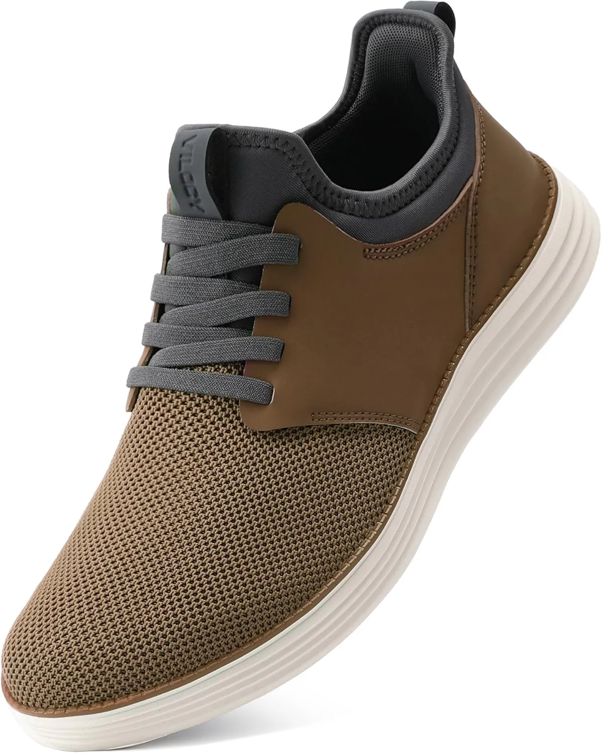 VILOCY Mens Slip On Casual Dress Shoes Hands Free Fashion Sneakers Mesh Tennis Walking Work Shoes Comfortable Breathable Lightweight Non Slip