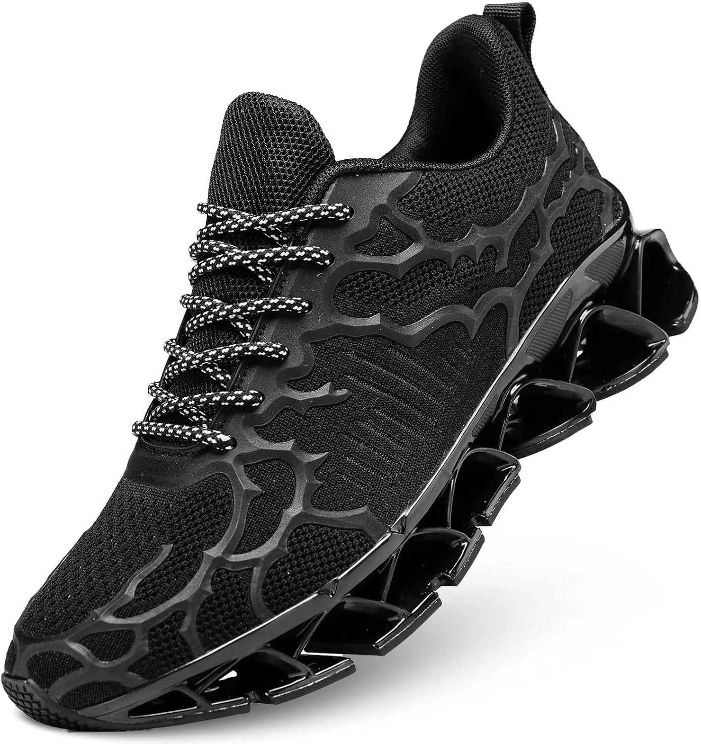 Vooncosir Men's Fashion Sneakers Breathable Mesh Running Shoes Blade Non Slip Soft Sole Casual Athletic Walking Shoes