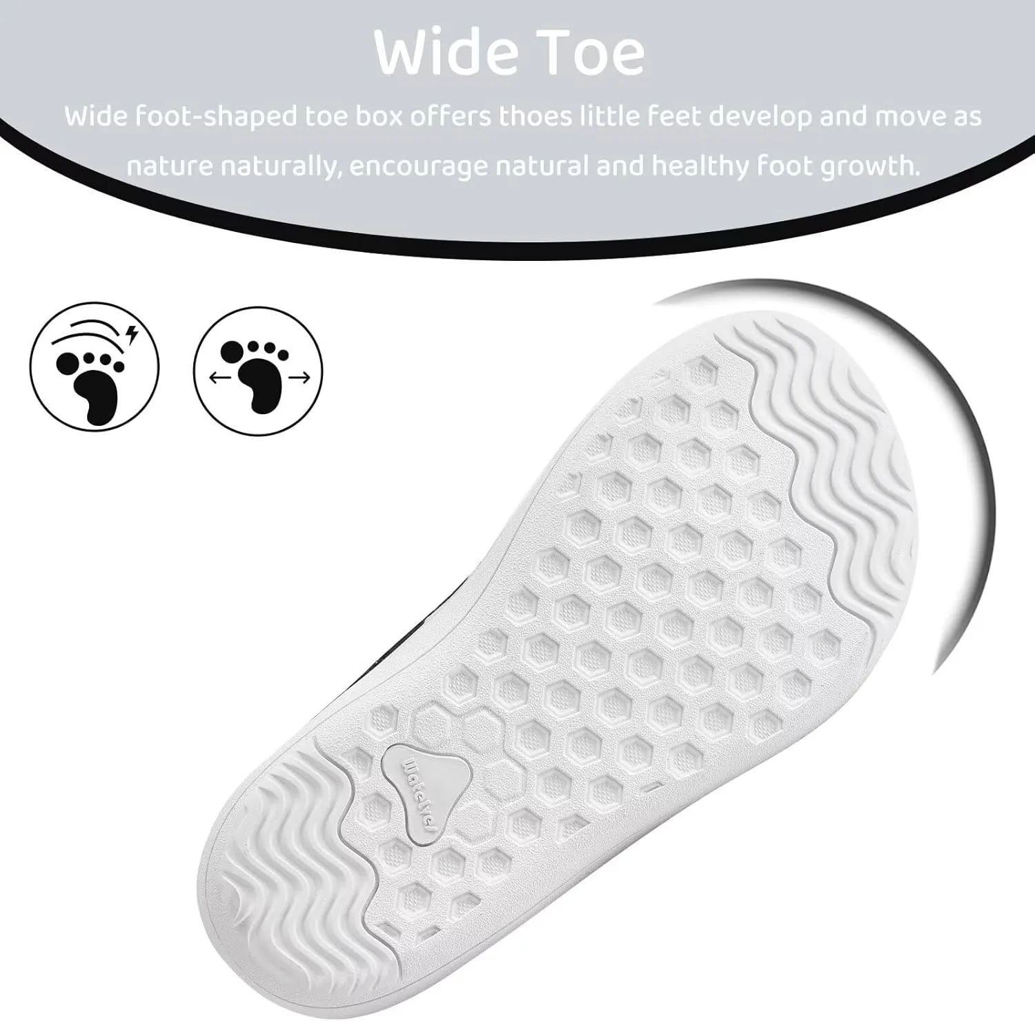 WateLves Toddler Little Kid Wide Barefoot Shoes Boys Girls Minimalist Slip On Sneakers Canvas Walking Shoes Fit Naturally Zero Drop Sole