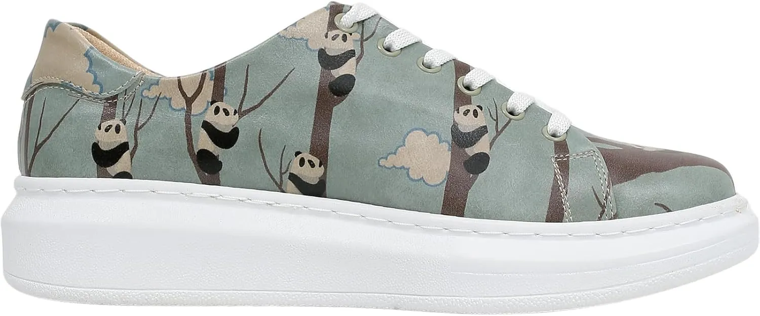 Wedge Platform Sneakers for Women - Handmade Vegan Leather, Unique Chunky Sneakers